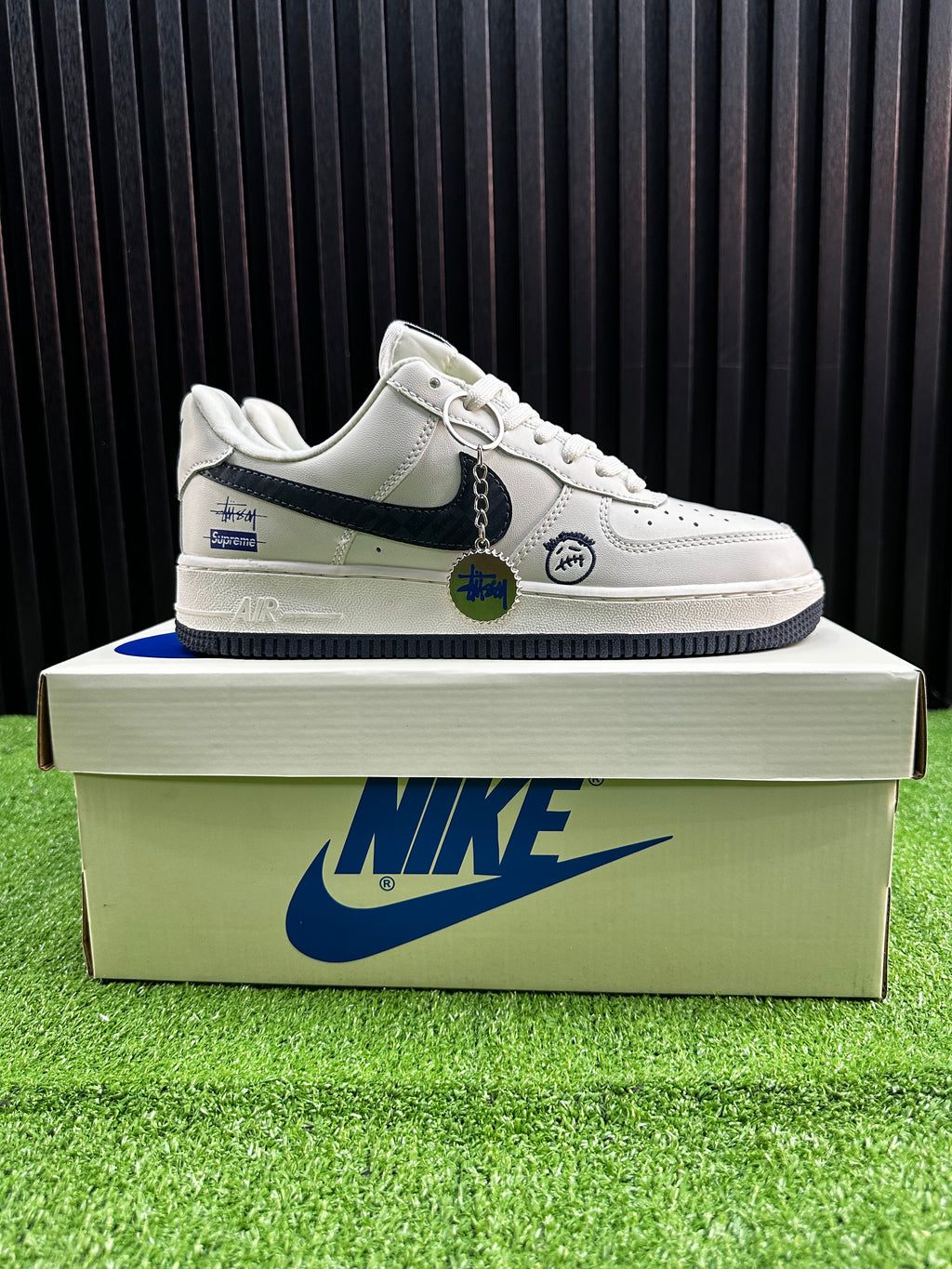 NIKE AF1 SUPREME X BAPE BEIGE