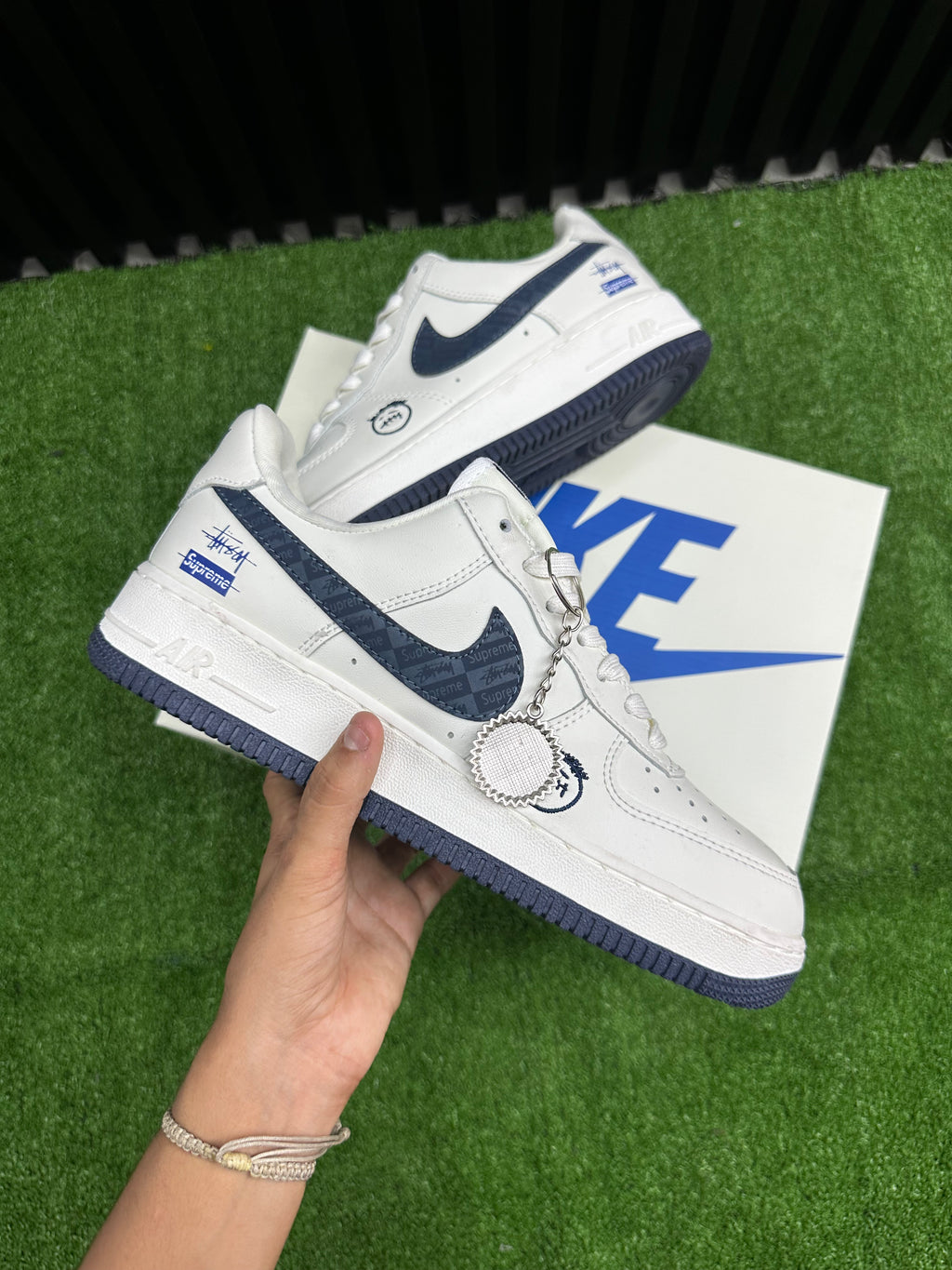 NIKE AF1 SUPREME X BAPE BEIGE